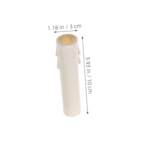 Chandelier Light Covers 15pcs Teardrop Shape Candle Sleeves