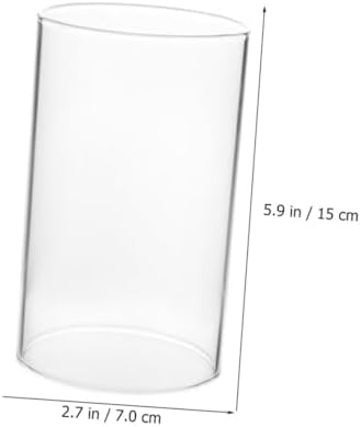 VALICLUD Clear Glass Candle Holder Sleeve for Home Decor