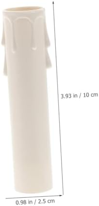 15PCS Drip Plastic Candle Sleeves for Chandeliers and Candelabra Bases