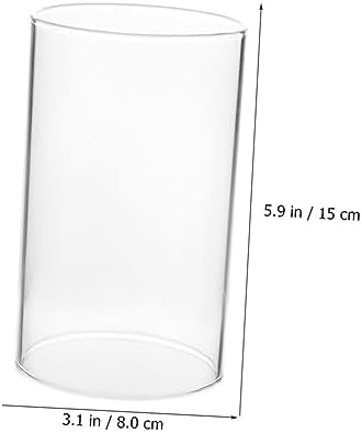 Ciieeo Glass Candle Holder Sleeve for Pillar Candles