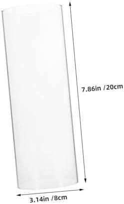 Zerodeko Windproof Glass Candle Holder with Cylinder Shade