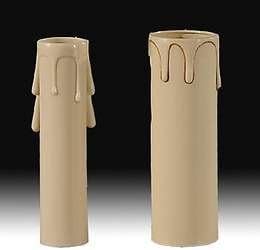 BP Lamp Candelabra Base Beige Candle Sleeves 4 Inch Tall