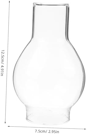Glass Candle Holder Sleeve for Taper Candles Windproof Design