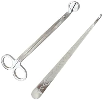 Candle Wick Trimmer and Snuffer Set 709 Inch Stainless Steel Scissors