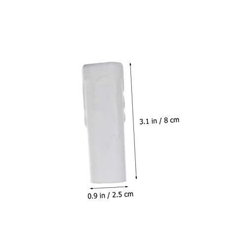 Wakauto 6Pcs Teardrop Candle Socket Covers for Chandeliers