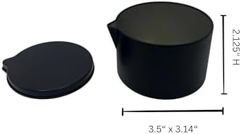 Ryaner 6PCS 6OZ Empty Pour Spout Massage Oil Jar with Lids