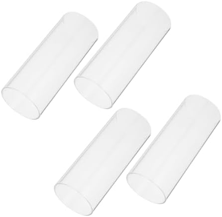 Zerodeko 4pcs Clear Acrylic Candle Shade