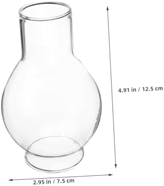 2pcs Clear Glass Candle Shade for Pillar Candles