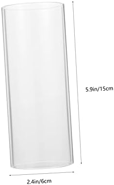 Zerodeko 4pcs Clear Acrylic Candle Shade