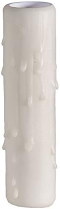 BP Lamp 5 Inch Ivory Poly Candle Cover