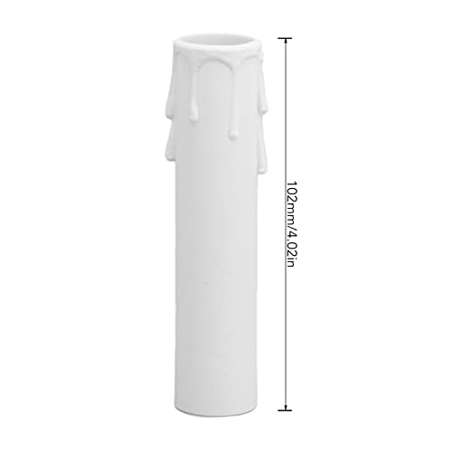 Candle Covers Sleeves 4 Inch E12 Flame Retardant for Chandeliers Home Restaurant