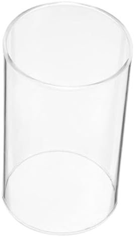 VINTORKY Glass Chimney Tube Windproof Candle Cover for Votive Candles