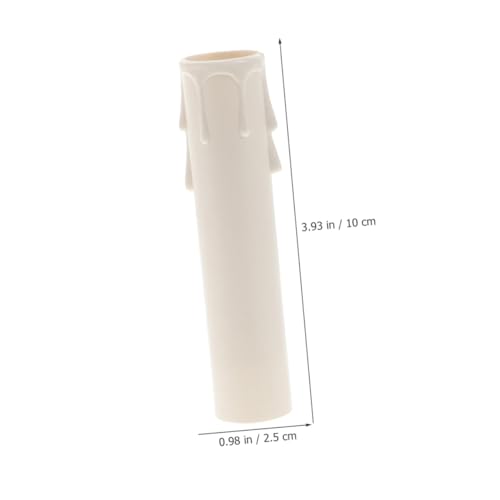 STOBAZA 20pcs Chandelier Light Covers Plastic Candle Sleeves Socket Cover