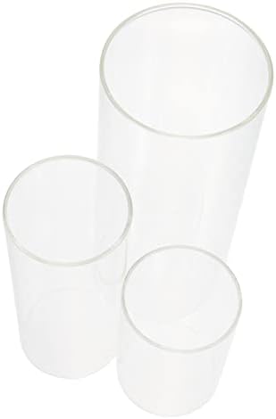 3Pcs Glass Cylinder Vase for Flowers and Decor 1