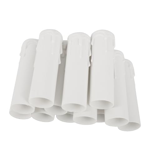 12pcs Chandelier Socket Covers with Wax Drop Effect
