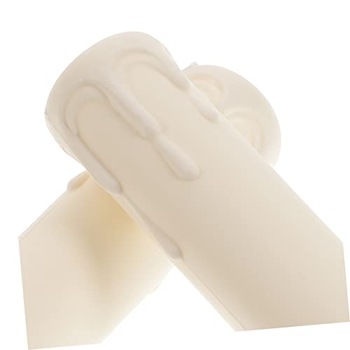 NUOBESTY 20pcs Plastic Chandelier Candle Covers Decorative Sleeves