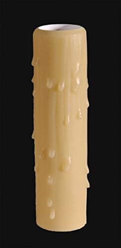 BP Lamp 3 12 Ht Gold Poly Candle Cover