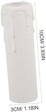 12pcs Plastic Drip Candle Sleeves for Chandeliers and Holders