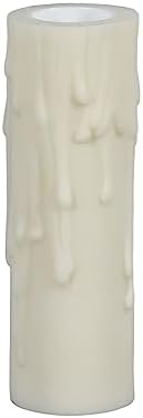 BP Lamp Extra Wide Off White Polybeeswax Candle Sleeve