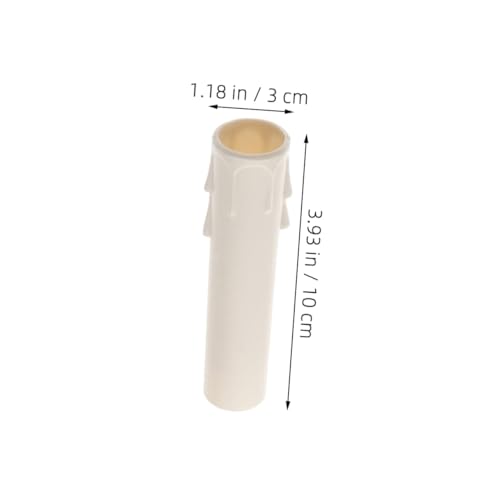 Garneck 15pcs Candle Socket Replacement Covers for Chandelier Drip Aesthetic Teardrop Design