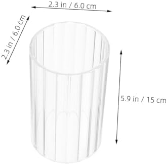 MAGICLULU Clear Glass Candle Holder Sleeve for Pillar and Taper Candles
