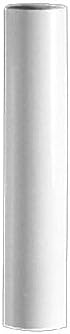 BP Lamp 8 Inch White Plastic Candle Cover