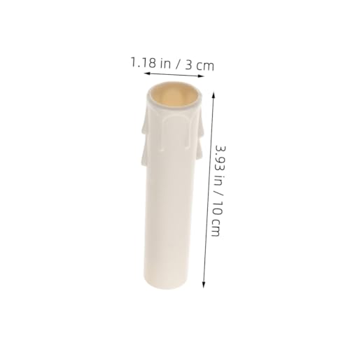 15pcs Plastic Candle Covers for Chandelier Bulbs Teardrop Design Elegant Candle Sleeves