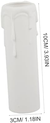 12pcs Drip Candle Sleeves for Chandeliers Home Decor