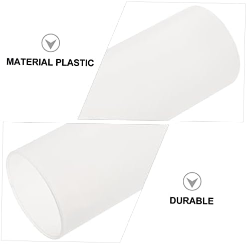 6pcs White Cylindrical Candle Protection Covers for Electric Candles