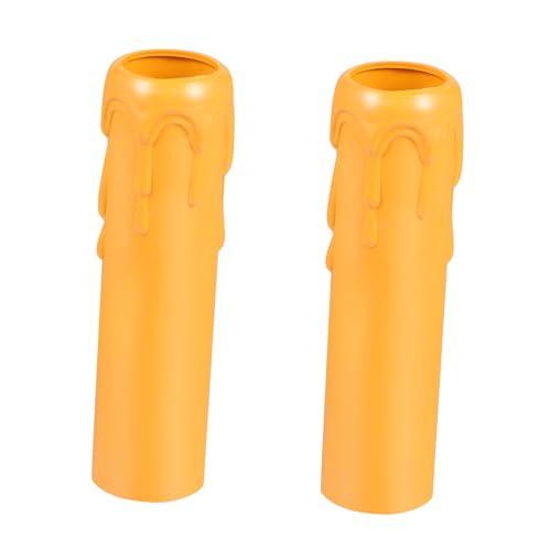 Gadpiparty 20pcs Durable Chandelier Socket Covers Plastic Candle Sleeves Heat Resistant and Lightweight