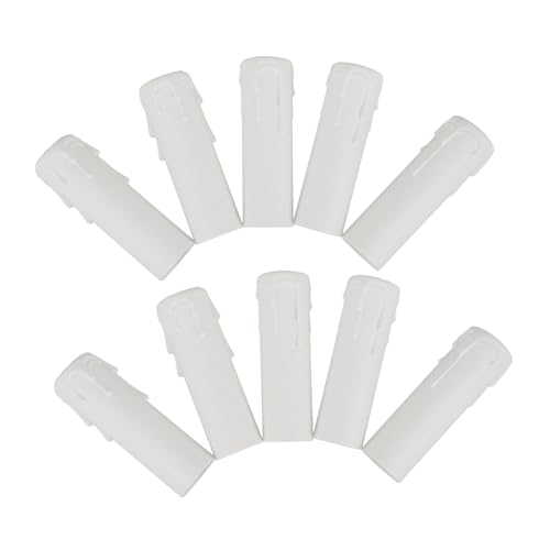 12pcs Chandelier Candle Sleeves Drip Covers for Birthday Dinner