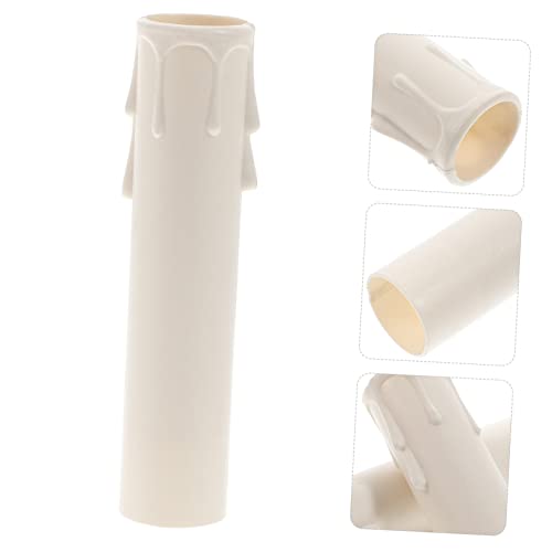 20pcs White Chandelier Tube Covers Decorative Candle Sleeves Easy Install