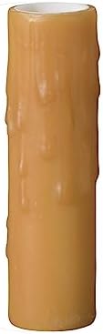 BP Lamp 4 Inch Gold Coin Polybeeswax Candelabra Cover