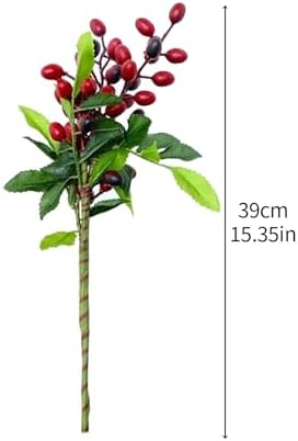4PCS Artificial Olive Branches with Berries
