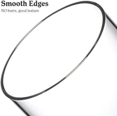 Clear Glass Candle Holder Sleeves 2Pcs Open End
