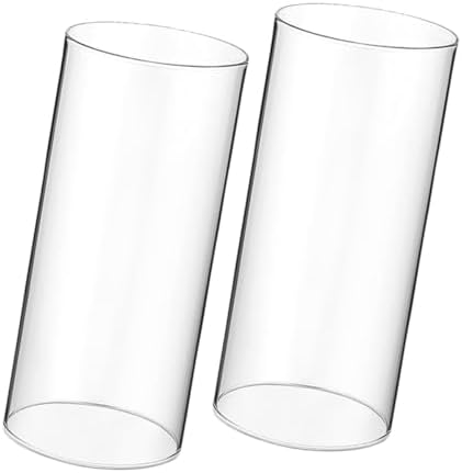 IMIKEYA 10pcs Clear Glass Candle Holder Sleeves