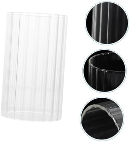 MAGICLULU Clear Glass Candle Holder Sleeve for Pillar and Taper Candles
