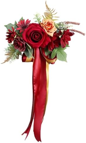 Xnferty Wedding Aisle Flowers with Chiffon Ribbons