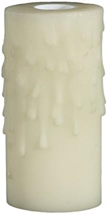 BP Lamp 4 Inch Wide Polybeeswax Candle Covers Ivory
