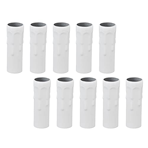 10PCS Metal Chandelier Candle Sleeves E14 White