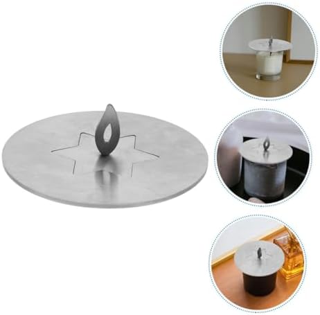 Stainless Steel Candle Jar Lid Shade Sleeves with Star Design