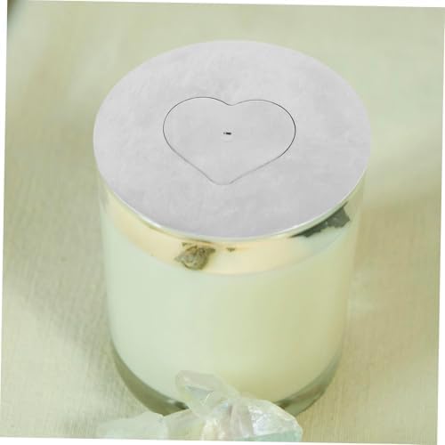 Vaguelly 1pc Stainless Steel Candle Jar Lid Cover Topper Shade Sleeve