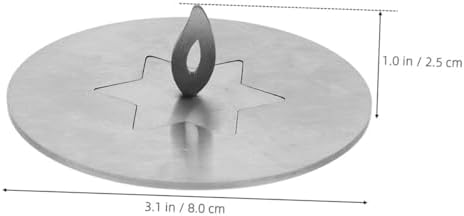 Stainless Steel Candle Jar Lid Shade Sleeves with Star Design