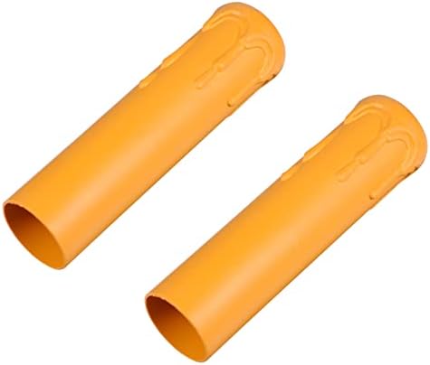 20 Pcs Lightweight Plastic Candle Sleeves with Tear Pattern Chandelier Socket Covers