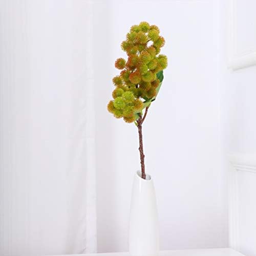 Cabilock Artificial Chestnut Fruit Decoration 1pc Dark Green