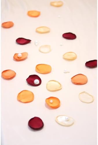 300pcs Orange Rose Petals Artificial Wedding Decor