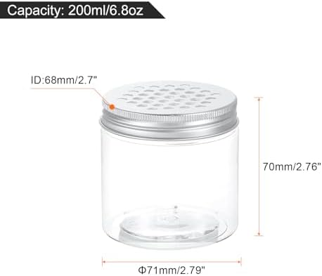 HARFINGTON 8 Pcs Aluminum Tin Storage Containers with Hollow Lids