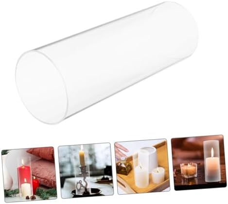 Zerodeko Glass Candle Lampshade Votive Holder Windproof Cover