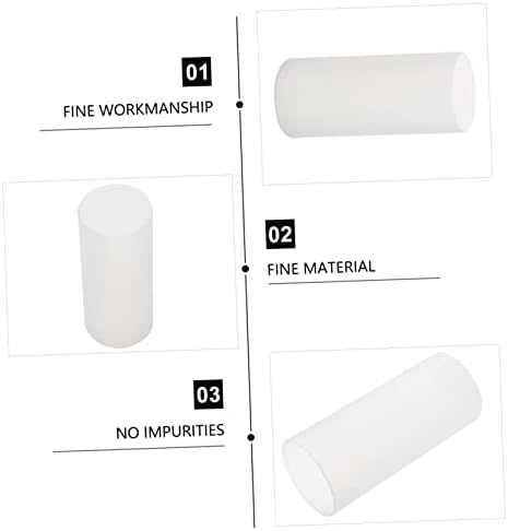 6pcs White Cylindrical Candle Protection Covers for Electric Candles