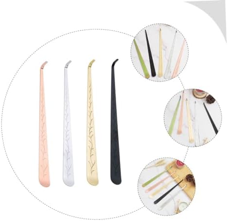 PRETYZOOM 4-Piece Candle Wick Tools Set Hook Trimmer Extinguisher